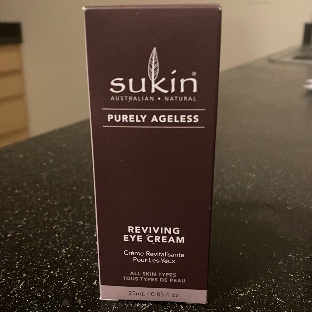Sukin Purely Ageless Reviving Eye Cream 25ml | Vegan Australian Skincare | New - Picture 2 of 3